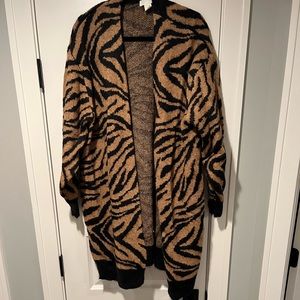 H & M Animal print cardigan